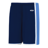 Athletic Knit (AK) BS1735A-761 Adult Navy/Sky Blue/White Pro Basketball Shorts