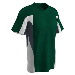 Champro BS34 Relief Forest Green V-Neck Youth Baseball Jersey