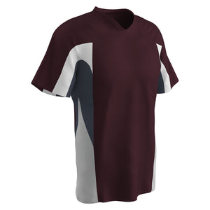 Champro BS34 Relief Maroon V-Neck Youth Baseball Jersey
