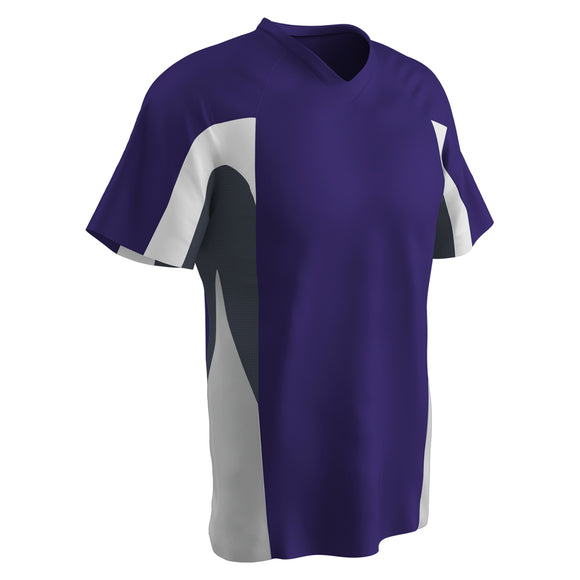 Champro BS34 Relief Purple V-Neck Adult Baseball Jersey