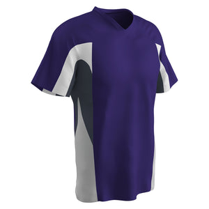 Champro BS34 Relief Purple V-Neck Youth Baseball Jersey