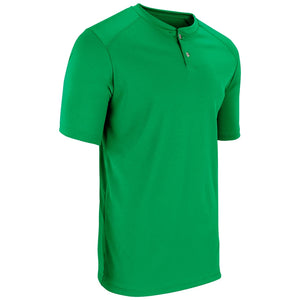 Champro BS53 Turn Two Kelly Green Youth 2-Button Baseball Jersey