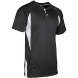 Champro BS63 Wild Card Black Youth 2-Button Baseball Jersey