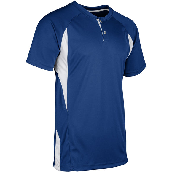 Champro BS63 Wild Card Royal Blue Youth 2-Button Baseball Jersey