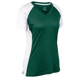 Champro BS82 Infinite Forest Green V-Neck Short Sleeve Girls Softball Jersey