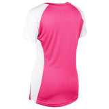 Champro BS82 Infinite Fuchsia V-Neck Short Sleeve Girls Softball Jersey