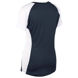 Champro BS82 Infinite Navy V-Neck Short Sleeve Womens Softball Jersey