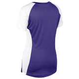 Champro BS82 Infinite Purple V-Neck Short Sleeve Girls Softball Jersey