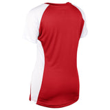 Champro BS82 Infinite Scarlet/Red V-Neck Short Sleeve Womens Softball Jersey