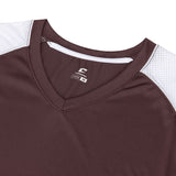 Champro BS82 Infinite Maroon V-Neck Short Sleeve Girls Softball Jersey