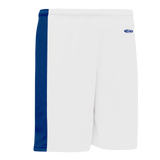 Athletic Knit (AK) SS9145Y-207 Youth White/Royal Blue Pro Soccer Shorts