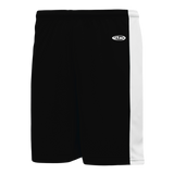 Athletic Knit (AK) SS9145Y-221 Youth Black/White Pro Soccer Shorts
