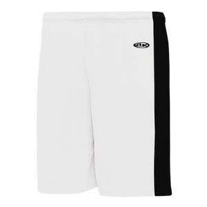 Athletic Knit (AK) BS9145Y-222 Youth White/Black Pro Basketball Shorts