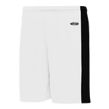 Athletic Knit (AK) BS9145Y-222 Youth White/Black Pro Basketball Shorts