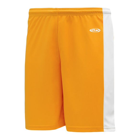 Athletic Knit (AK) SS9145L-236 Ladies Gold/White Pro Soccer Shorts