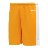 Athletic Knit (AK) BS9145Y-236 Youth Gold/White Pro Basketball Shorts