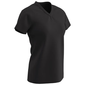 Champro BST21 Star Black V-Neck T-Shirt Girls Softball Jersey