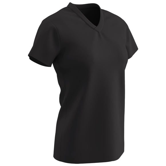 Champro BST21 Star Black V-Neck T-Shirt Womens Softball Jersey