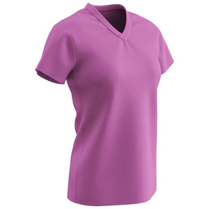 Champro BST21 Star Pink V-Neck T-Shirt Girls Softball Jersey