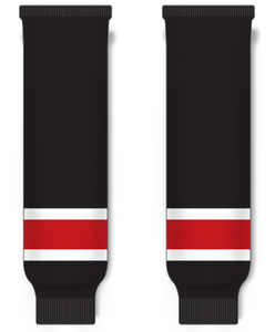 Modelline 2022 Chicago Blackhawks Reverse Retro Black Knit Ice Hockey Socks