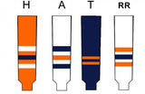 Modelline Edmonton Oilers Home Orange Knit Ice Hockey Socks