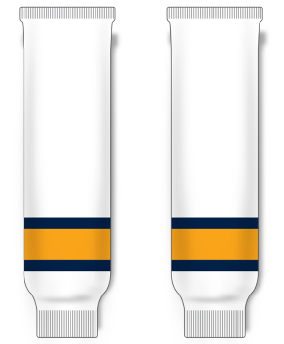 Modelline Erie Otters White Knit Ice Hockey Socks