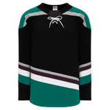 Athletic Knit (AK) H550BA-ANA496B Adult 2018 Anaheim Ducks Third Black Hockey Jersey