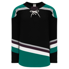 Athletic Knit (AK) H550BA-ANA496B Adult 2018 Anaheim Ducks Third Black Hockey Jersey - CLOSEOUT