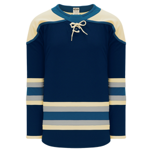 Athletic Knit (AK) H550BY-CLM373B Youth 2018 Columbus Blue Jackets Third Navy Hockey Jersey