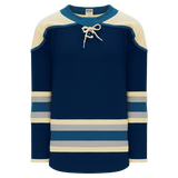 Athletic Knit (AK) H550BA-CLM373B Adult 2018 Columbus Blue Jackets Third Navy Hockey Jersey