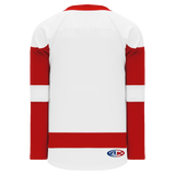 Athletic Knit (AK) H550BA-DET756B Adult 2017 Detroit Red Wings White Hockey Jersey