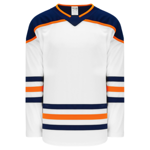 Athletic Knit (AK) H550BA-EDM371B Adult 2017 Edmonton Oilers White Hockey Jersey