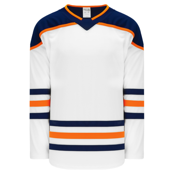 Athletic Knit (AK) H550BA-EDM371B Adult 2017 Edmonton Oilers White Hockey Jersey