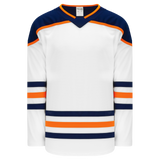 Athletic Knit (AK) H550BY-EDM371B Youth 2017 Edmonton Oilers White Hockey Jersey