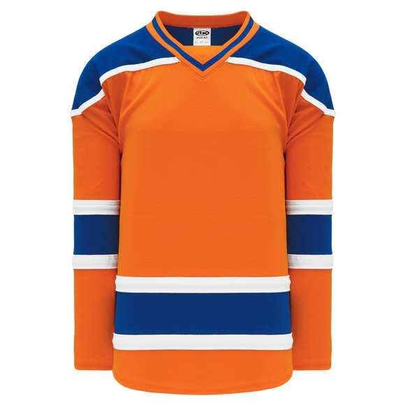 Athletic Knit (AK) H550BA-EDM738B New Adult 2015 Edmonton Oilers Third Orange Hockey Jersey