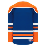 Athletic Knit (AK) H550BY-EDM877B Youth 2018 Edmonton Oilers Third Royal Blue Hockey Jersey