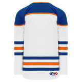 Athletic Knit (AK) H550BA-EDM878B Adult 2018 Edmonton Oilers Third White Hockey Jersey