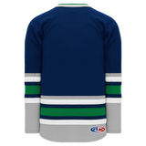 Athletic Knit (AK) H550BY-HAR957B New Youth 1992 Hartford Whalers Navy Hockey Jersey