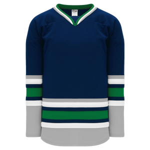 Athletic Knit (AK) H550BY-HAR957B New Youth 1992 Hartford Whalers Navy Hockey Jersey