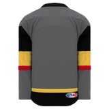Athletic Knit (AK) H550BA-LAV394B Adult 2017 Las Vegas Golden Knights Charcoal Hockey Jersey
