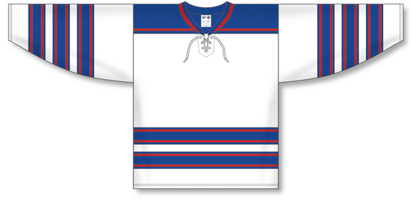 Athletic Knit (AK) H550B Hockey Hall of Fame Legends White Hockey Jersey - PSH Sports