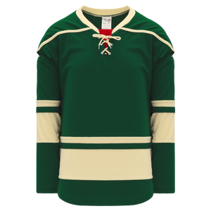 Athletic Knit (AK) H550BA-MIN563B Adult 2009 Minnesota Wild Third Dark Green Hockey Jersey
