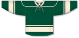 Athletic Knit (AK) H550B 2009 Minnesota Wild Third Dark Green Hockey Jersey - PSH Sports