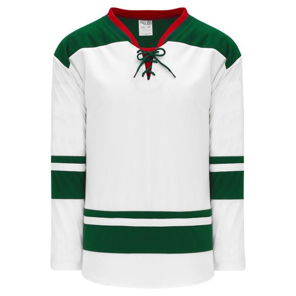 Athletic Knit (AK) H550BA-MIN565B Adult 2013 Minnesota Wild White Hockey Jersey