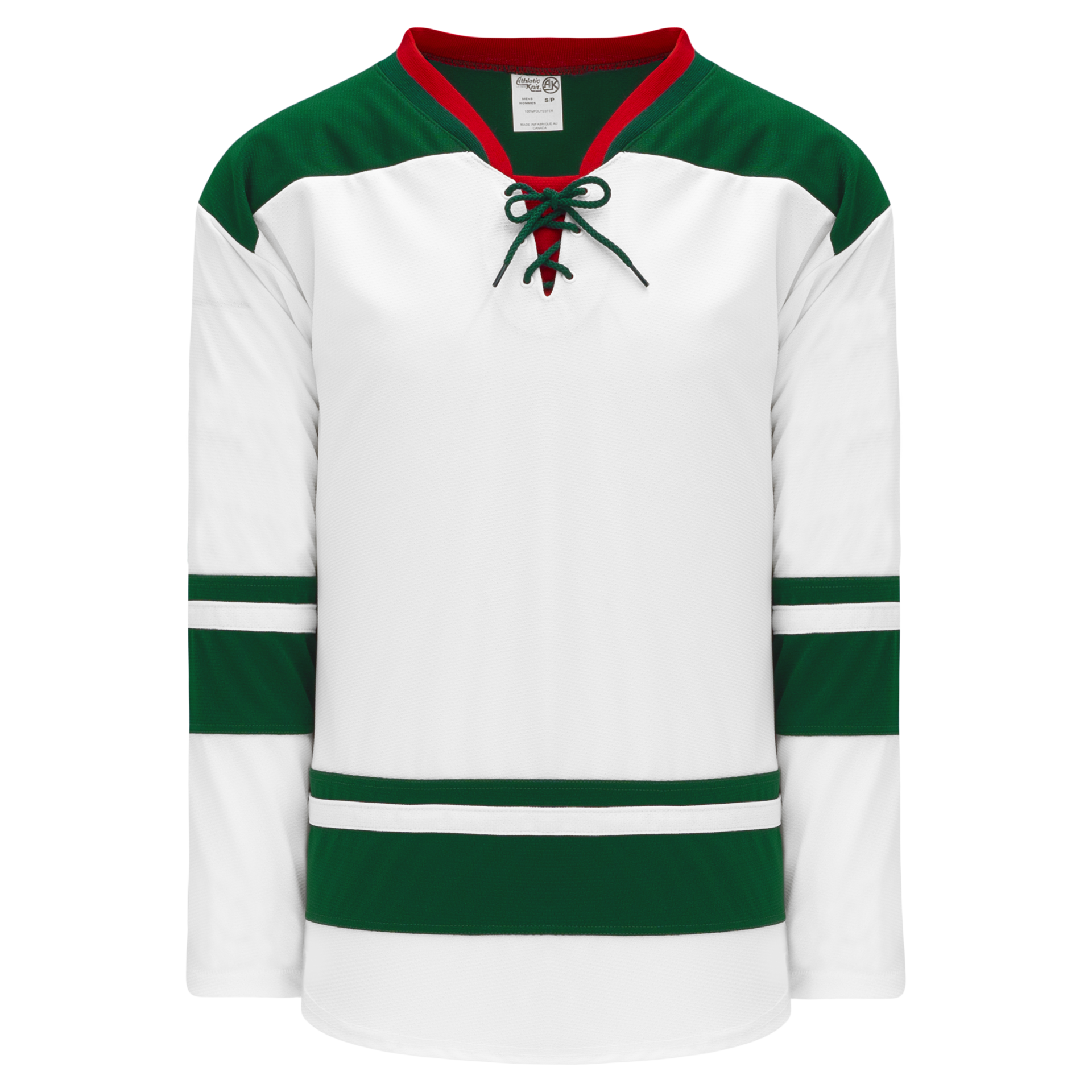 Athletic Knit AK H550BY MIN565B Youth 2013 Minnesota Wild White