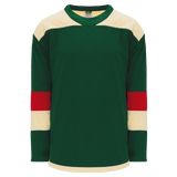 Athletic Knit (AK) H550BA-MIN588B Adult 2016 Minnesota Wild Stadium Series Dark Green Hockey Jersey