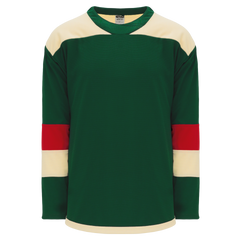 Athletic Knit (AK) H550BA-MIN588B Adult 2016 Minnesota Wild Stadium Series Dark Green Hockey Jersey