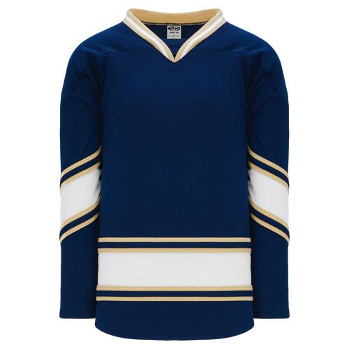 Athletic Knit (AK) H550BA-NDA677B New Adult University of Notre Dame Fighting Irish Navy Hockey Jersey - PSH Sports