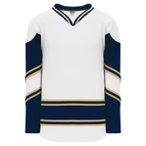 Athletic Knit (AK) H550BA-NDA678B New Adult University of Notre Dame Fighting Irish White Hockey Jersey