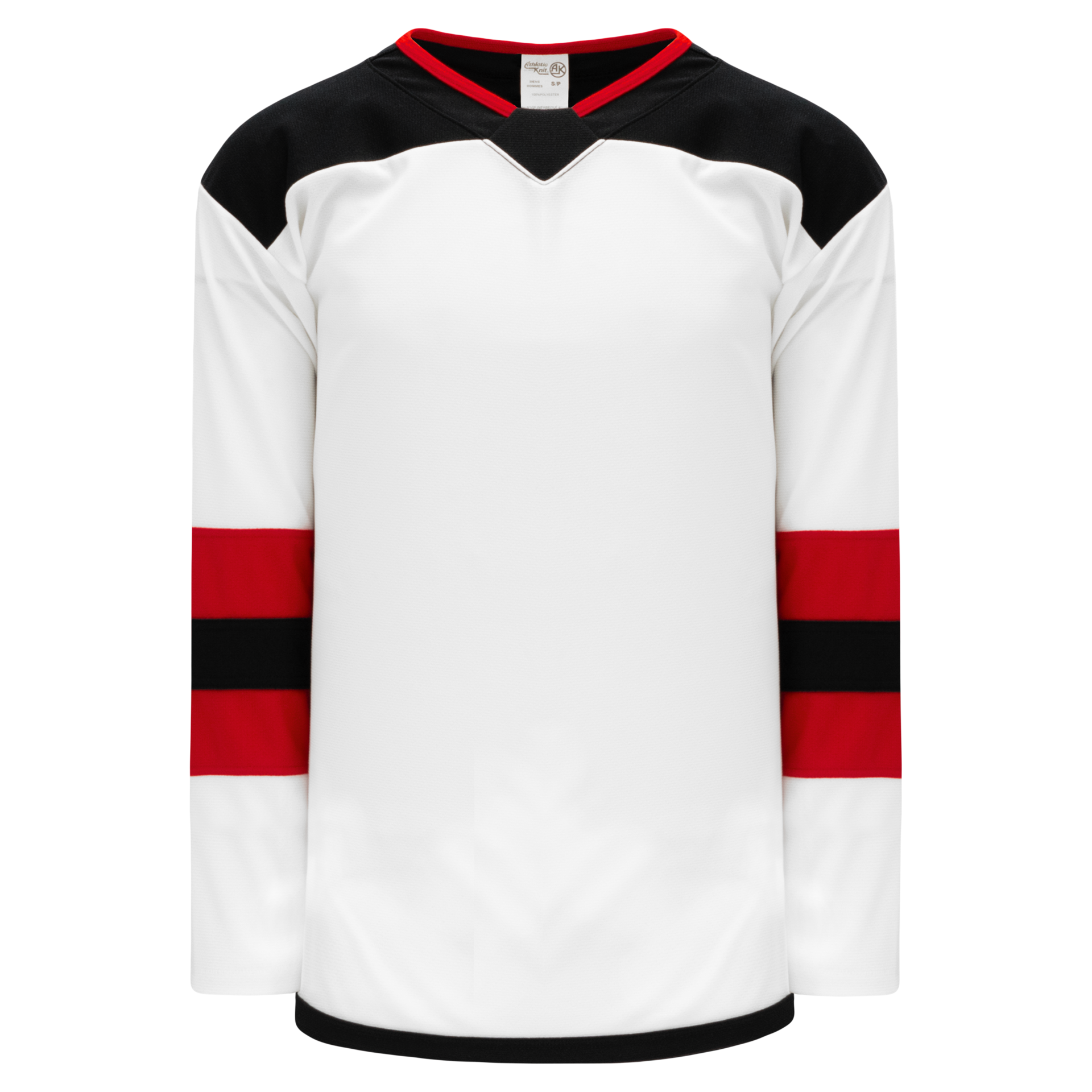 Athletic Knit (AK) HS2100-367 New Jersey Devils White Mesh Ice Hockey Socks Small - 21